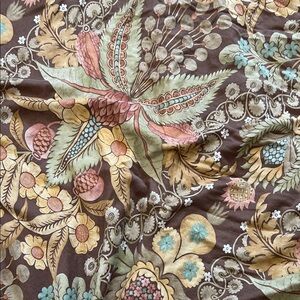 Pottery Barn Yellow and Cream Floral Duvet